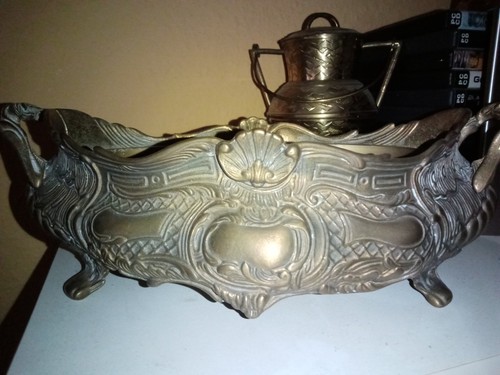 Vintage messing jardiniere - messing,