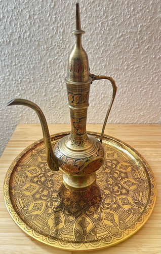 Orientalische messingkanne set - messingkanne,