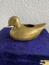 Ente Messing Massiv Dekoration