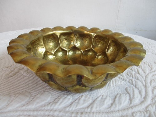 Schale messing gebeult - schale,
