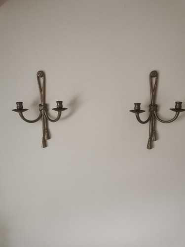 Messing wandkerzenhalter - ,