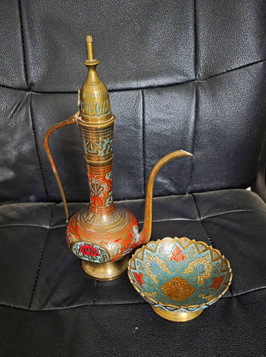 Messing kanne mit langem - kanne,