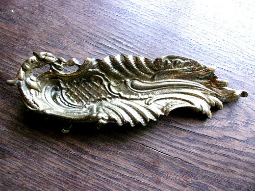 Vintage messing stiftablage - vintage,
