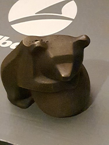 Messing skulptur bär - messing,