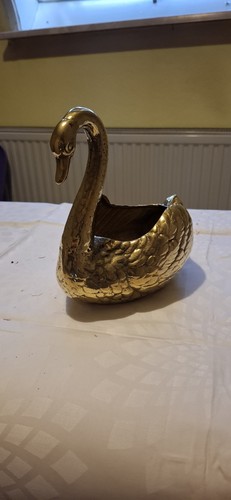 Messing schwan schale - schwan,