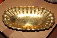 Messingschale oval mit Stempel